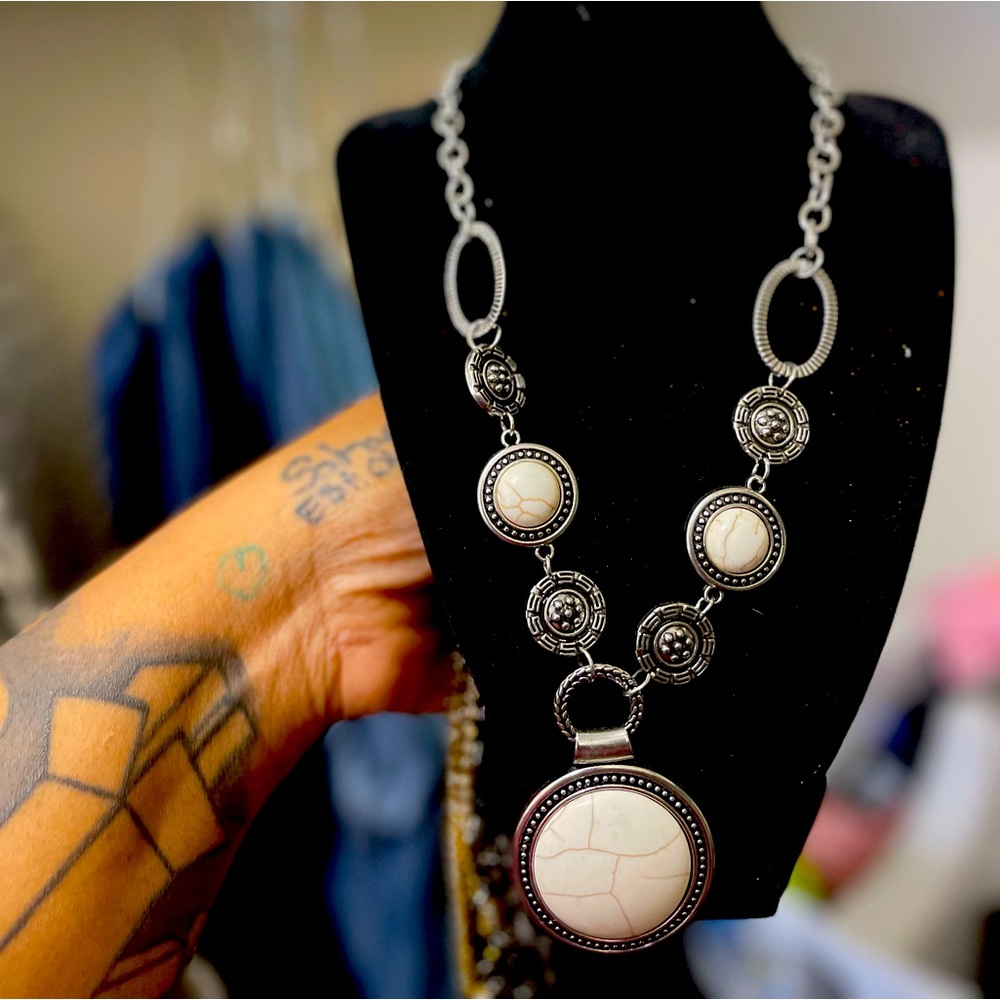 Tribal necklace set.